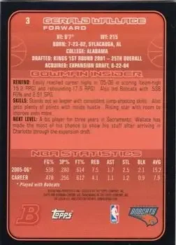 Back of Gerald Wallace
