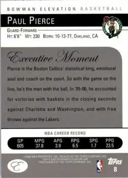 Back of Paul Pierce