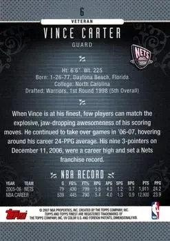 Back of Vince Carter