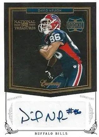 2010 Playoff National Treasures - Century Gold Signature #223 - David Nelson - Buffalo Bills