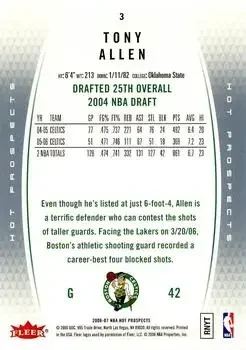 Back of Tony Allen