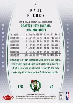 Back of Paul Pierce
