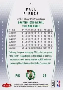 Back of Paul Pierce