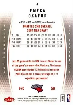 Back of Emeka Okafor