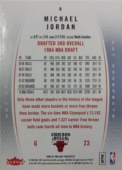 Back of Michael Jordan