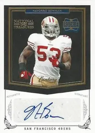 2010 Playoff National Treasures - Century Gold Signature #276 - Navorro Bowman - San Francisco 49ers