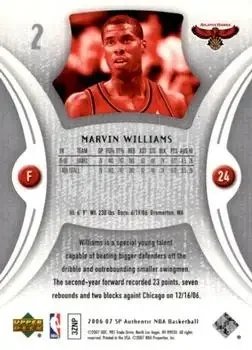 Back of Marvin Williams