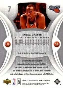 Back of Emeka Okafor