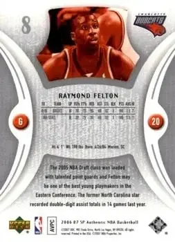 Back of Raymond Felton