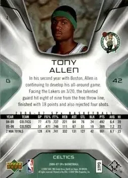Back of Tony Allen