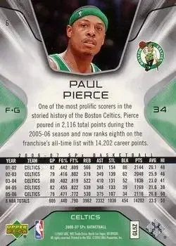 Back of Paul Pierce