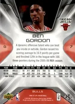 Back of Ben Gordon