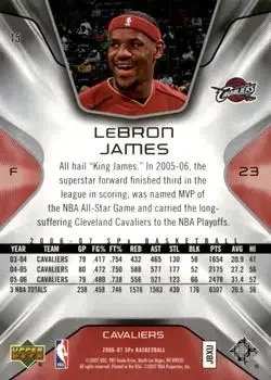 Back of LeBron James