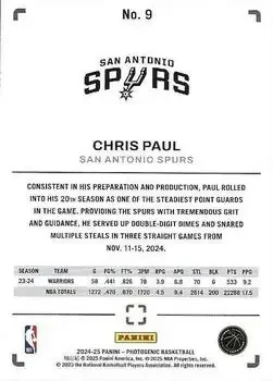 Back of Chris Paul