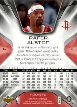 Back of Rafer Alston