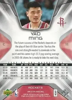 Back of Yao Ming