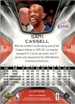 Back of Sam Cassell