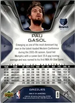 Back of Pau Gasol