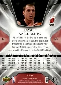 Back of Jason Williams