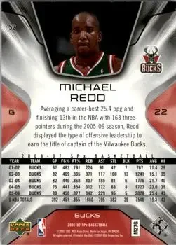 Back of Michael Redd