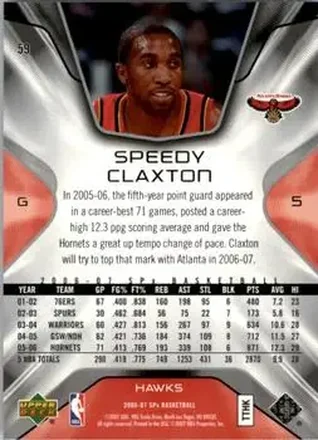 Achterkant van Speedy Claxton