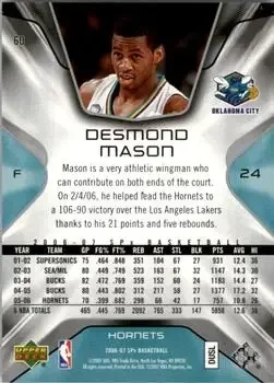 Back of Desmond Mason