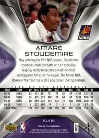 Verso de Amar'e Stoudemire