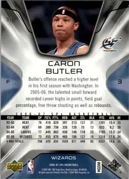 Back of Caron Butler