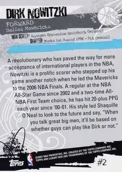 Back of Dirk Nowitzki