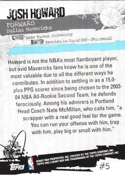 Back of Josh Howard