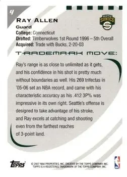 Back of Ray Allen