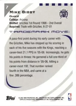 Back of Mike Bibby