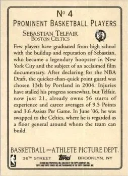 Back of Sebastian Telfair