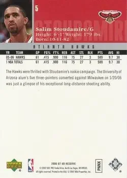 Back of Salim Stoudamire