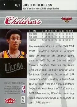 Back of Josh Childress