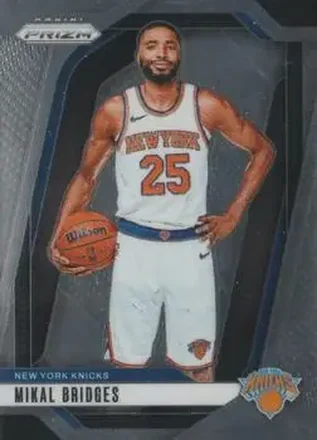2024-25 Panini Prizm #15 - Mikal Bridges - New York Knicks