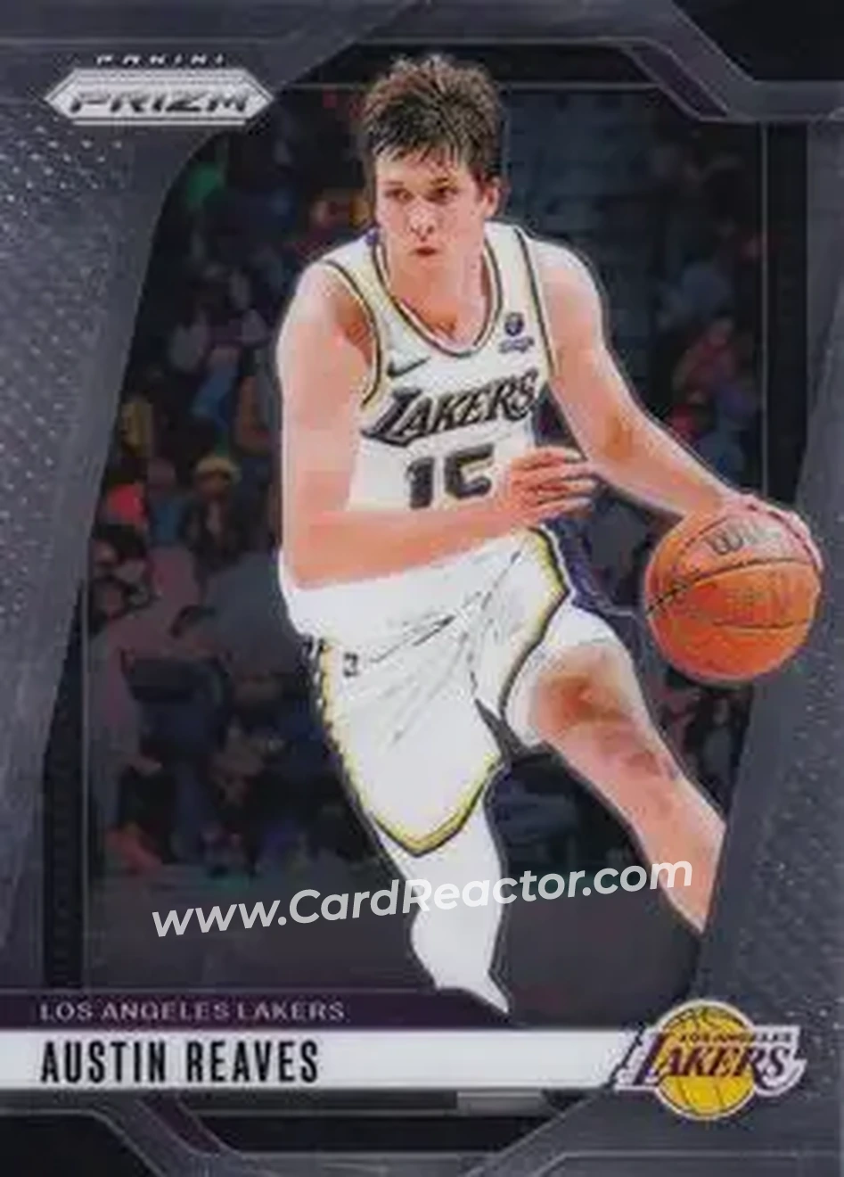 2024-25 Panini Prizm #26 - Austin Reaves - Los Angeles Lakers - Front 2024-25 Panini Prizm #26 - Austin Reaves - Los Angeles Lakers - Front