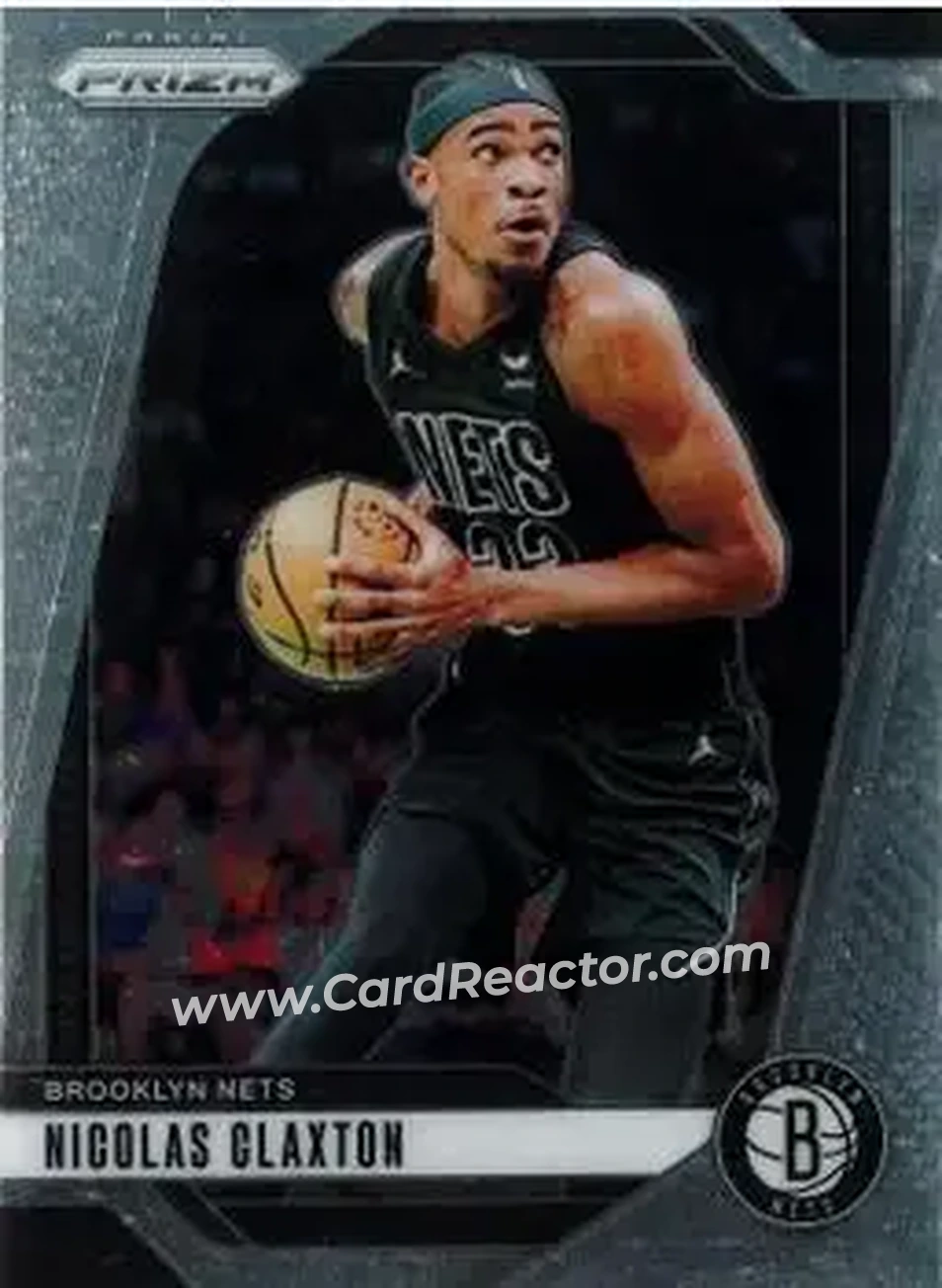 2024-25 Panini Prizm #38 - Nic Claxton - Brooklyn Nets - Front 2024-25 Panini Prizm #38 - Nic Claxton - Brooklyn Nets - Front