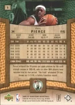Back of Paul Pierce