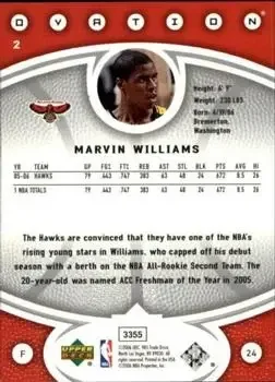 Back of Marvin Williams