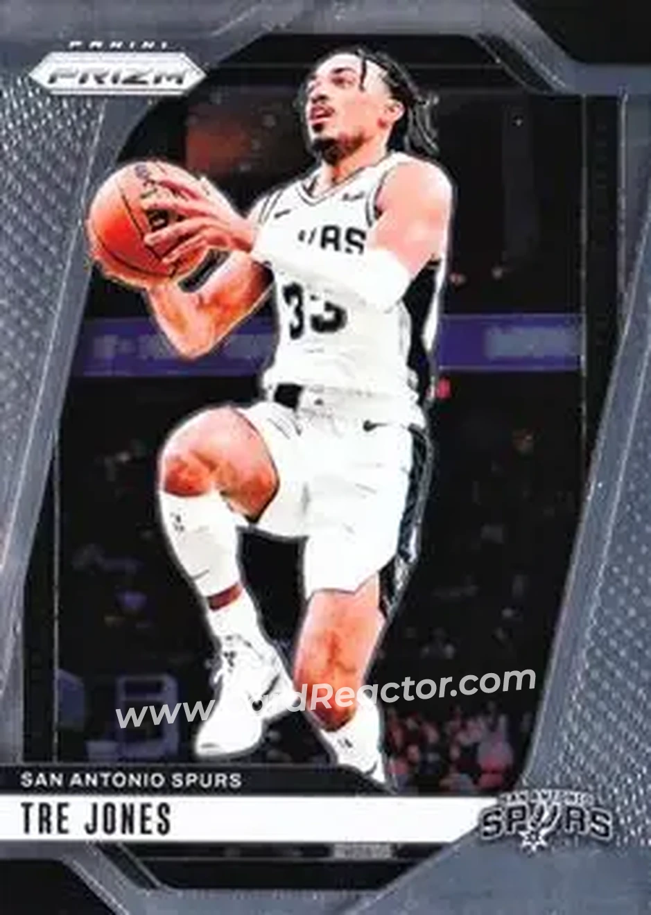 2024-25 Panini Prizm #61 - Tre Jones - San Antonio Spurs - Front 2024-25 Panini Prizm #61 - Tre Jones - San Antonio Spurs - Front