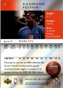 Back of Raymond Felton