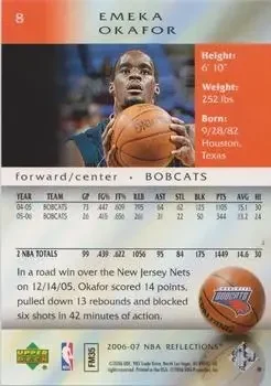 Back of Emeka Okafor