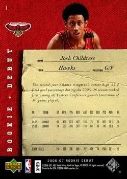 Back of Josh Childress