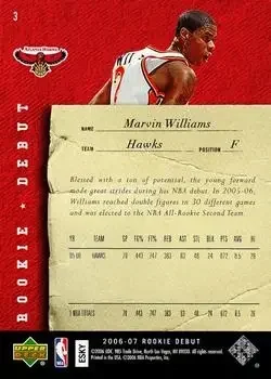 Back of Marvin Williams