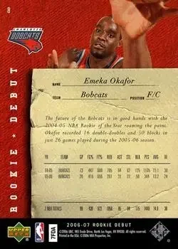 Back of Emeka Okafor