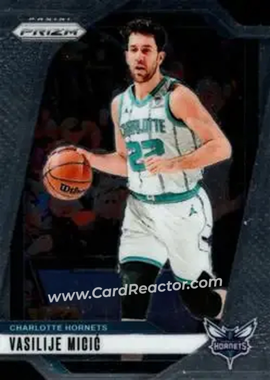 2024-25 Panini Prizm #88 - Vasilije Micić - Charlotte Hornets - Front 2024-25 Panini Prizm #88 - Vasilije Micić - Charlotte Hornets - Front