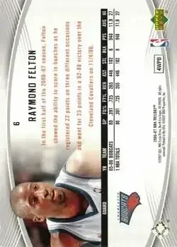 Back of Raymond Felton