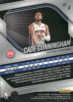 Back of Cade Cunningham