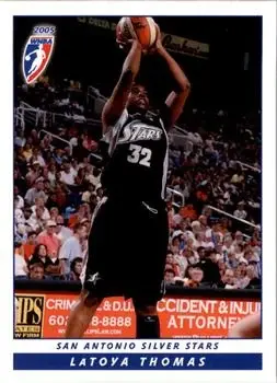 2005 Rittenhouse WNBA #2 LaToya Thomas